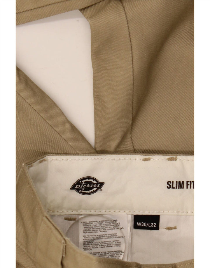 Dickies Herre Slim Fit Chino Bukser W30 L32 Beige Polyester