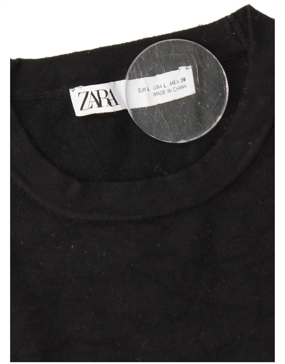 Zara Dame Jumper Sweater UK 14 Stor Sort