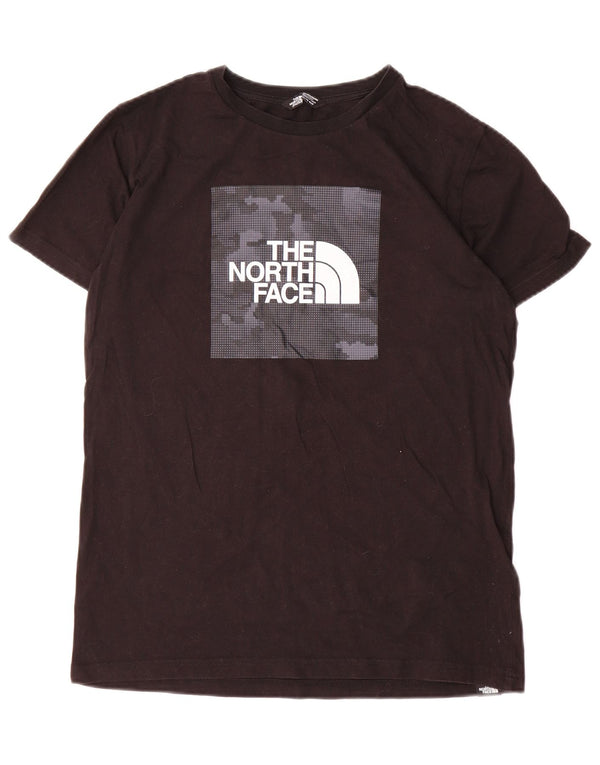 The North Face Boys Grafisk T-Shirt Top 15-16 År 2XL Sort Bomuld