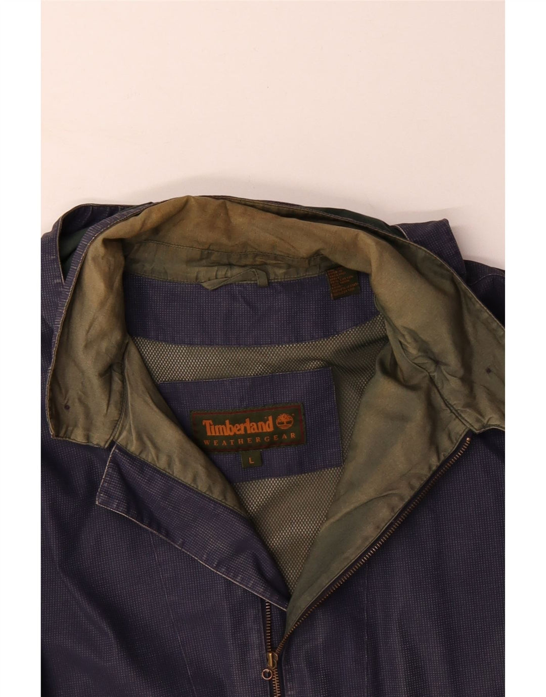 TIMBERLAND Herre Weathergear Regnjakke med hætte UK 40 Large Navy Blue