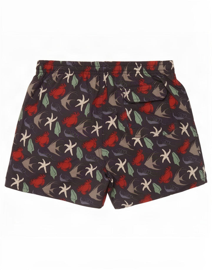 Scout Herre abstrakt mønster svømmeshorts Medium Navy Blue Polyamid