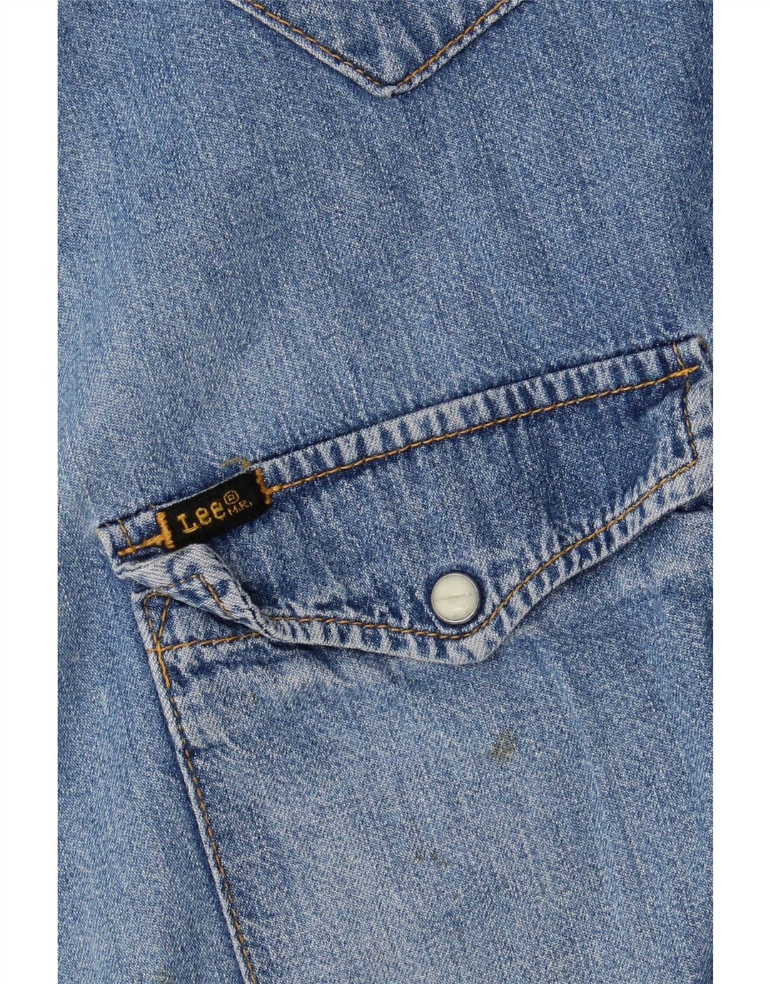 Lee Herre Denim Shirt XL Blå Bomuld