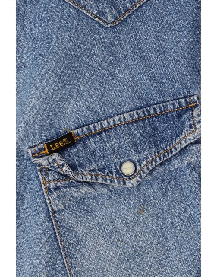 Lee Herre Denim Shirt XL Blå Bomuld