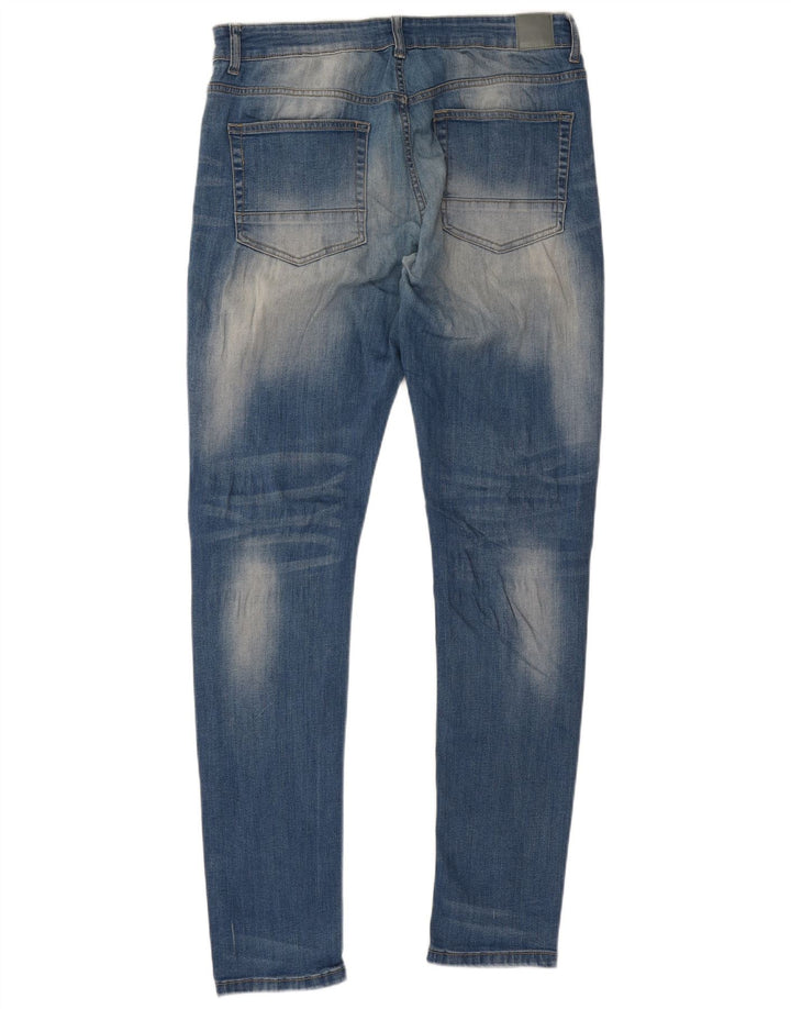 Bænk Herre Skinny Jeans W34 L34 Blå Bomuld