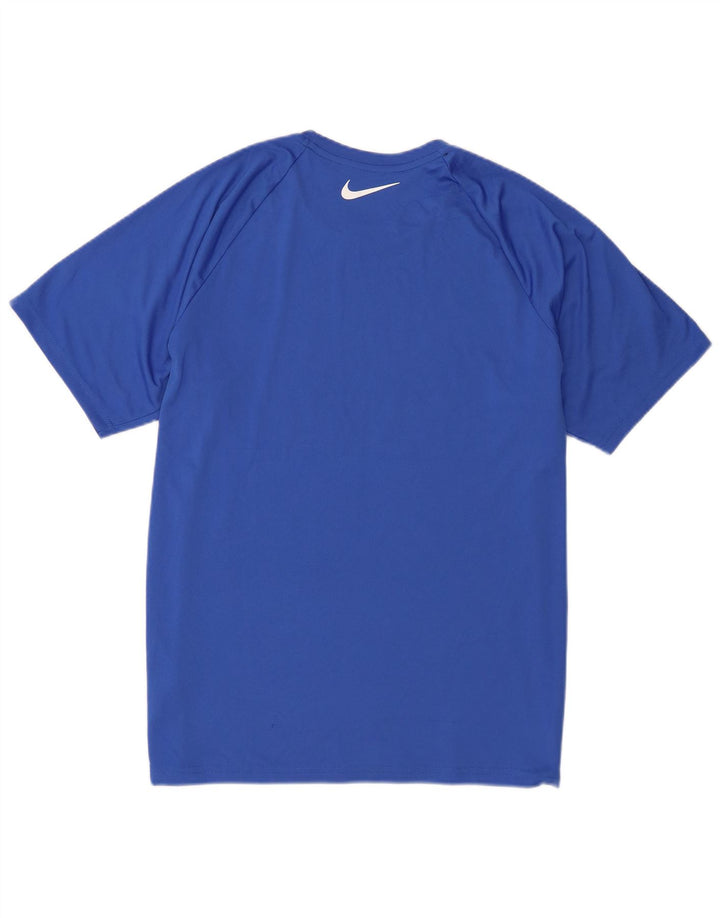 Nike Herre Dri Fit Grafisk T-Shirt Top Stor Blå
