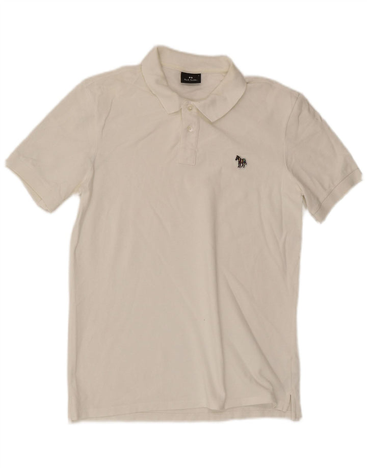 Paul Smith herre poloskjorte lille hvid bomuld