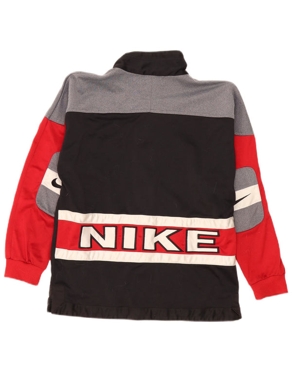 Nike drenge grafisk træningsdragt topjakke 12-13 år Stor sort farveblok