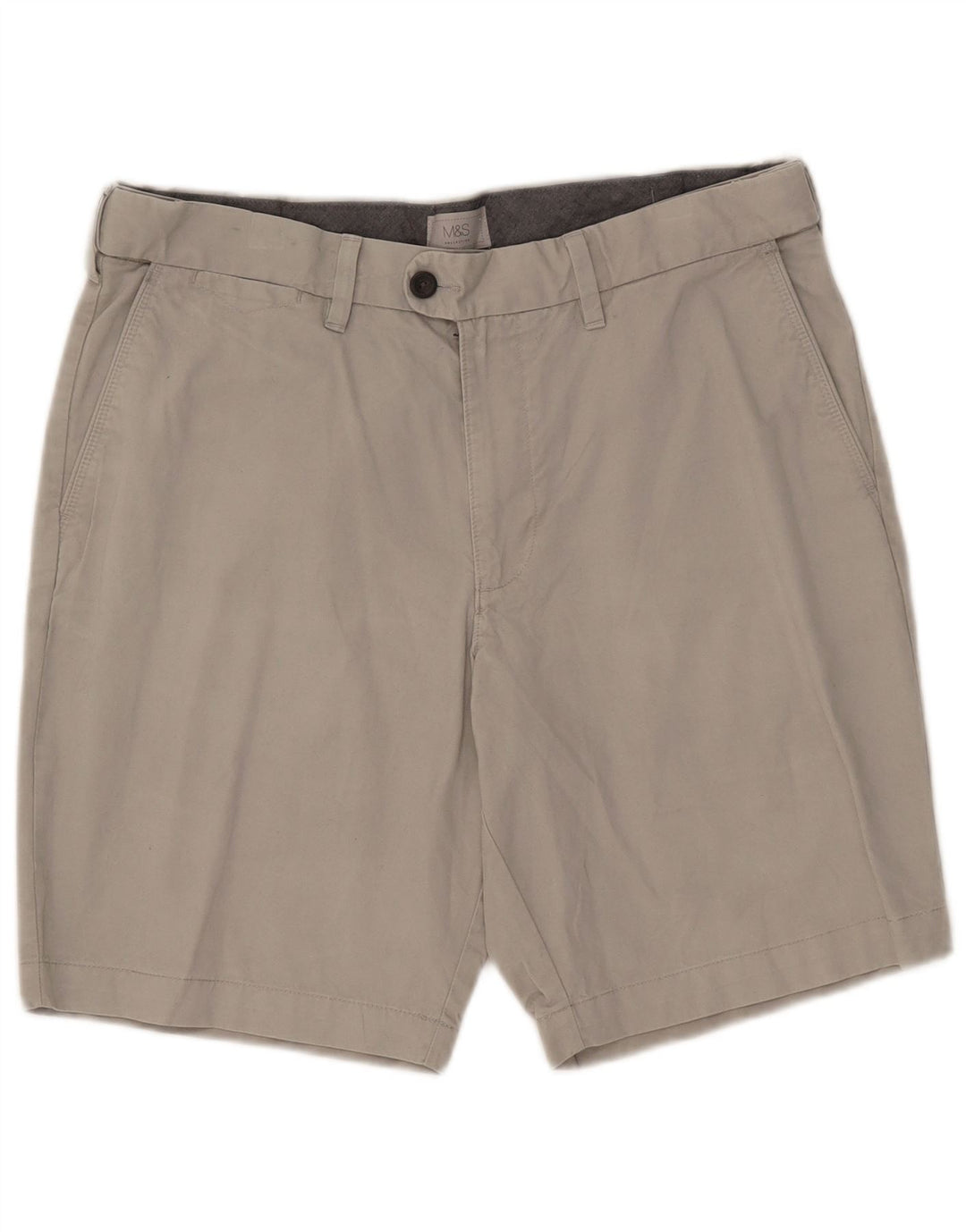 Marks & Spencer Chino Shorts til mænd W36 Large Grå Bomuld