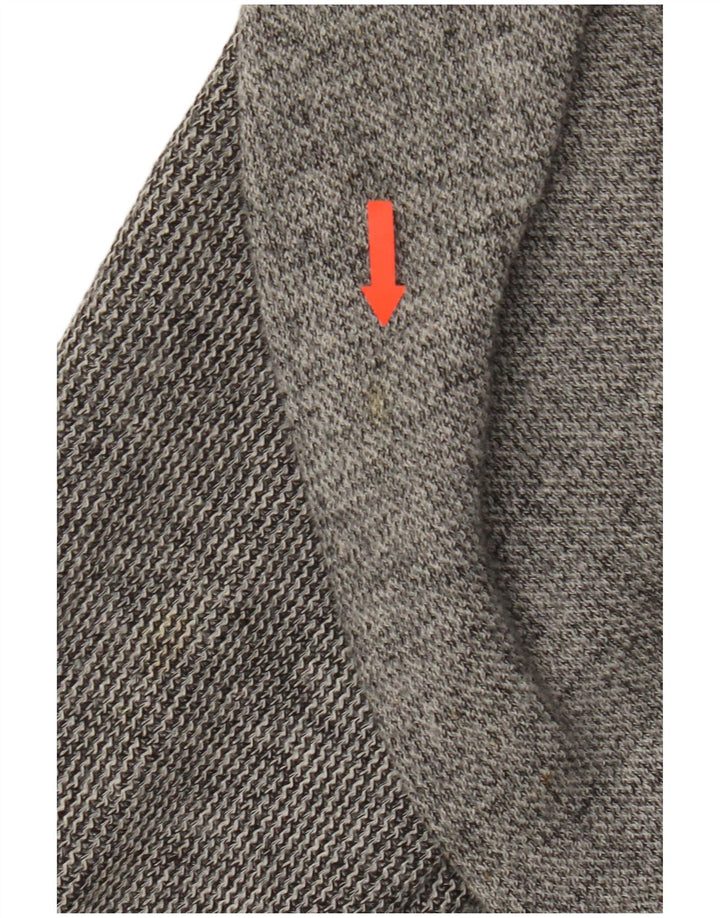 Luisa Spagnoli Dame 2 Button Blazer Jacket UK 14 Large Grey Virgin Wool