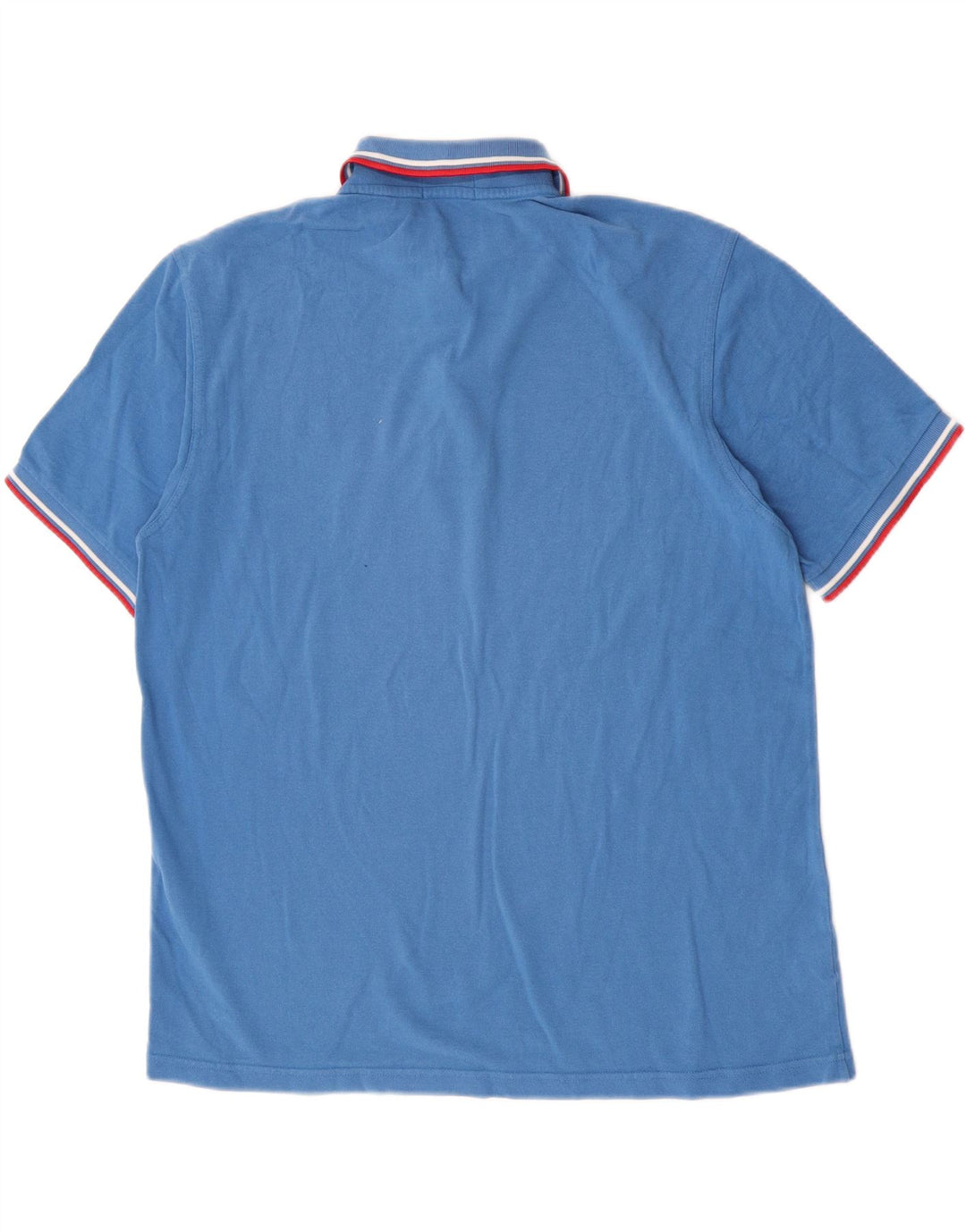 Fred Perry Herre poloshirt XL blå stribet bomuld