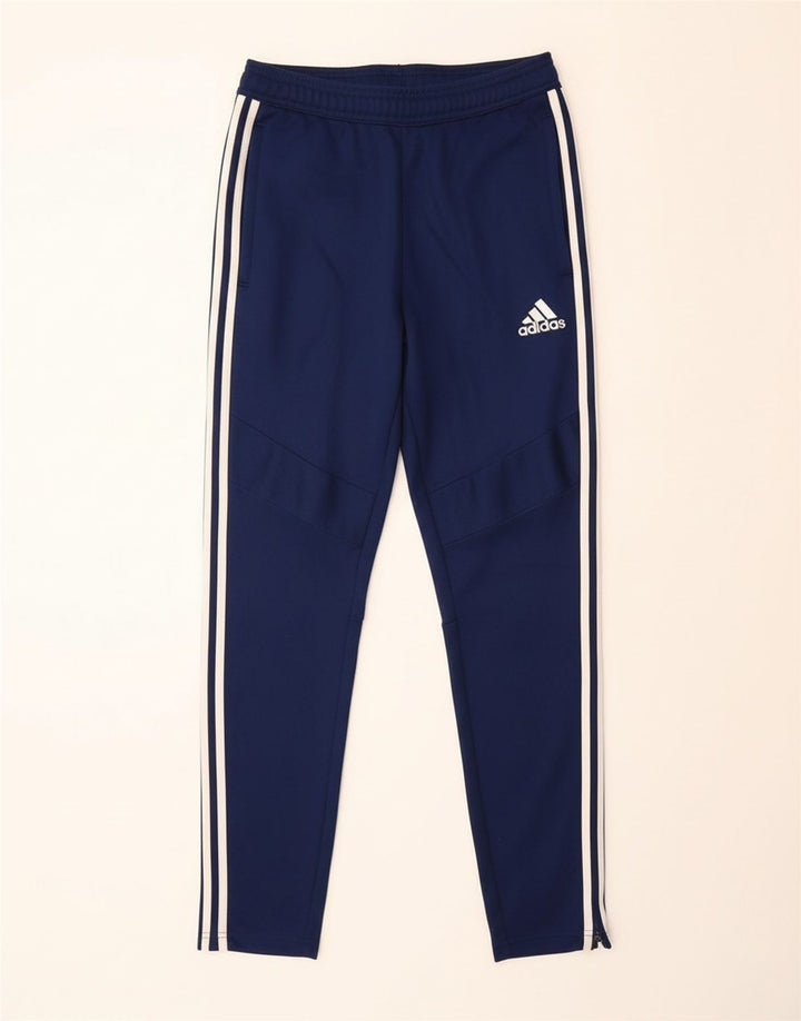 ADIDAS Mens Climalite Tracksuit Trousers Small Navy Blue Polyester Vintage Adidas and Second-Hand Adidas from Messina Hembry 