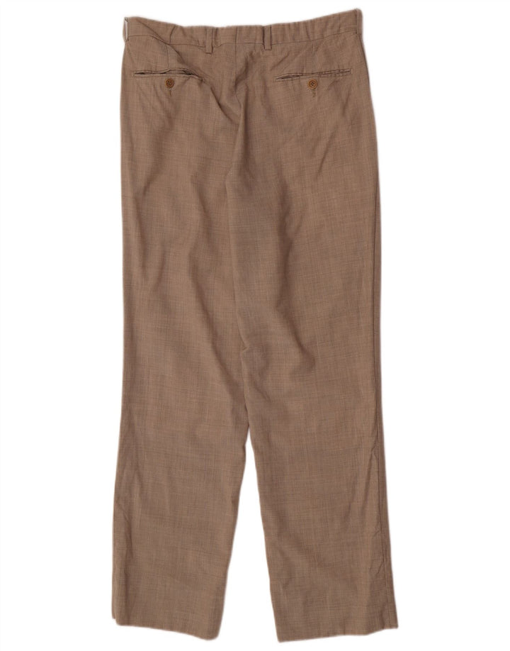 Vintage herre lige jakkesæt bukser W32 L30 Beige