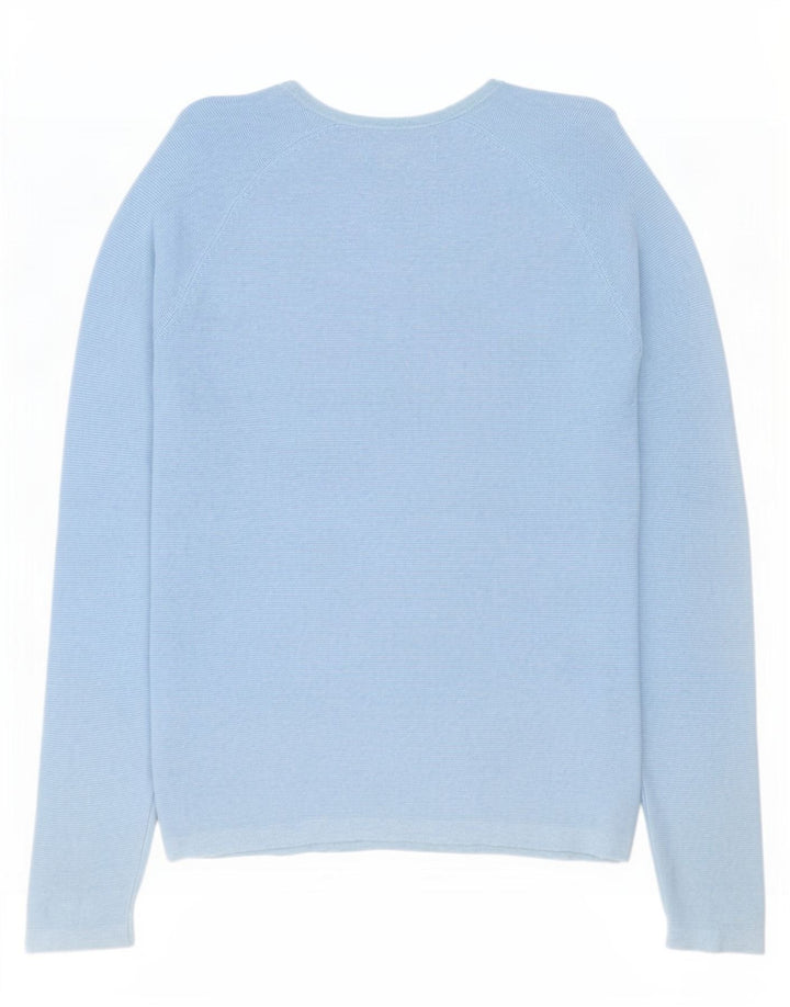 Penguin Herre Boat Neck Jumper Sweater Medium Blue Bomuld