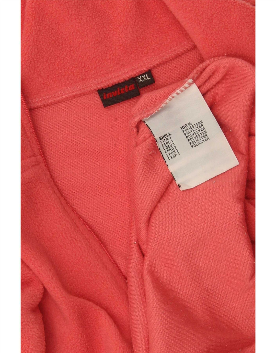 Invicta Fleece Jumper med lynlås til kvinder 2XL Rød Polyester