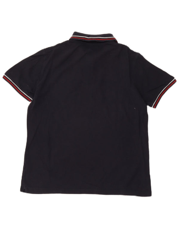 Lotto Herre Polo Shirt Medium Navy Blue Bomuld