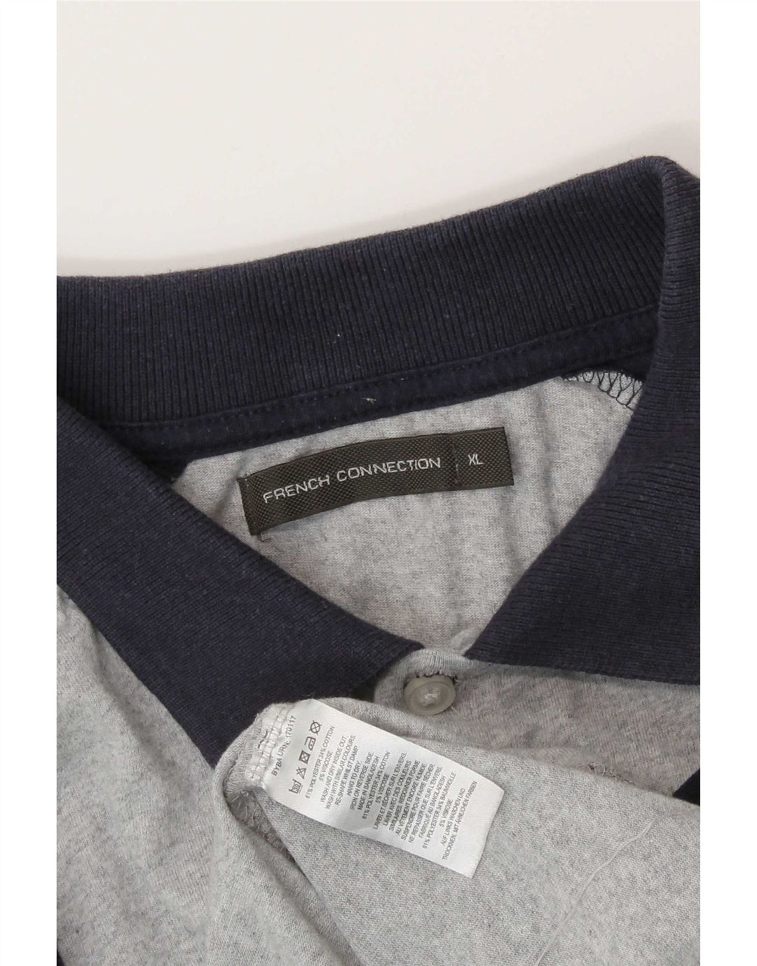 French Connection Herre poloshirt XL Grå Colourblock Polyester