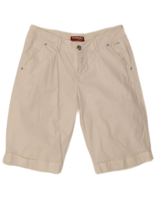 Carrera Dame Bermuda Chino Shorts Medium W30 Off White Bomuld