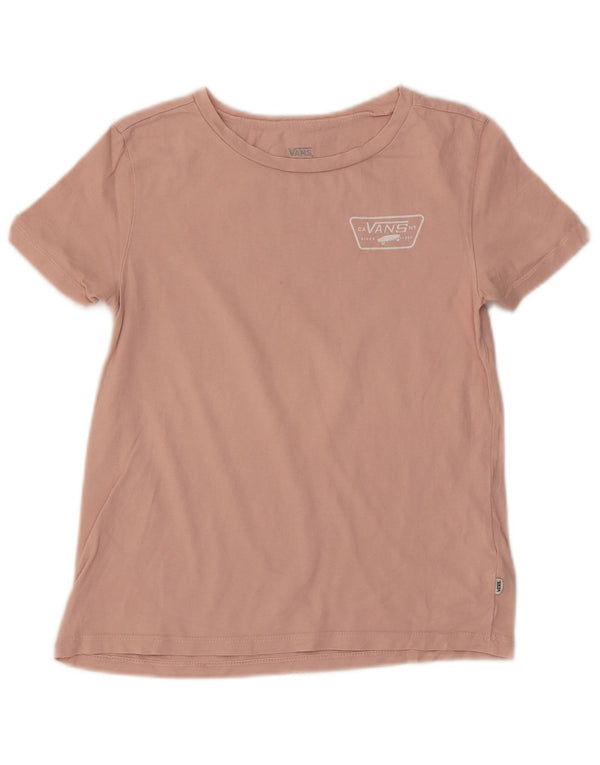 Vans Grafisk T-Shirt Top UK 6 XS Pink Bomuld