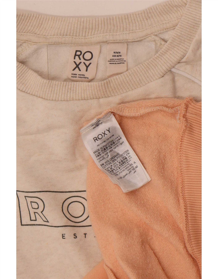 Roxy Dame Sweatshirt Jumper UK 14 Medium Flerfarvet Colourblock