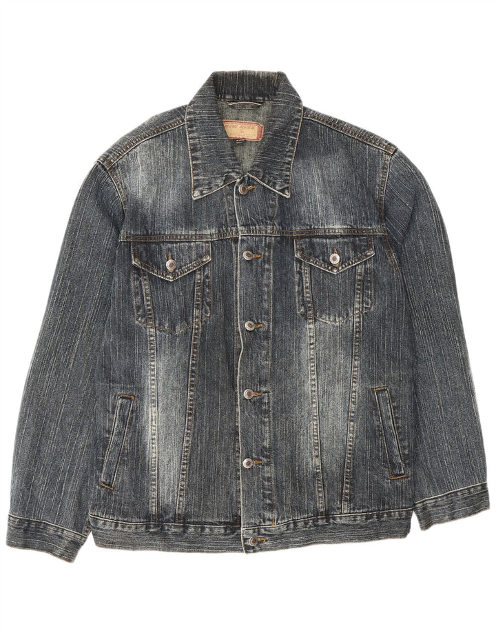 Vintage denimjakke til mænd UK 44 2XL marineblå bomuld
