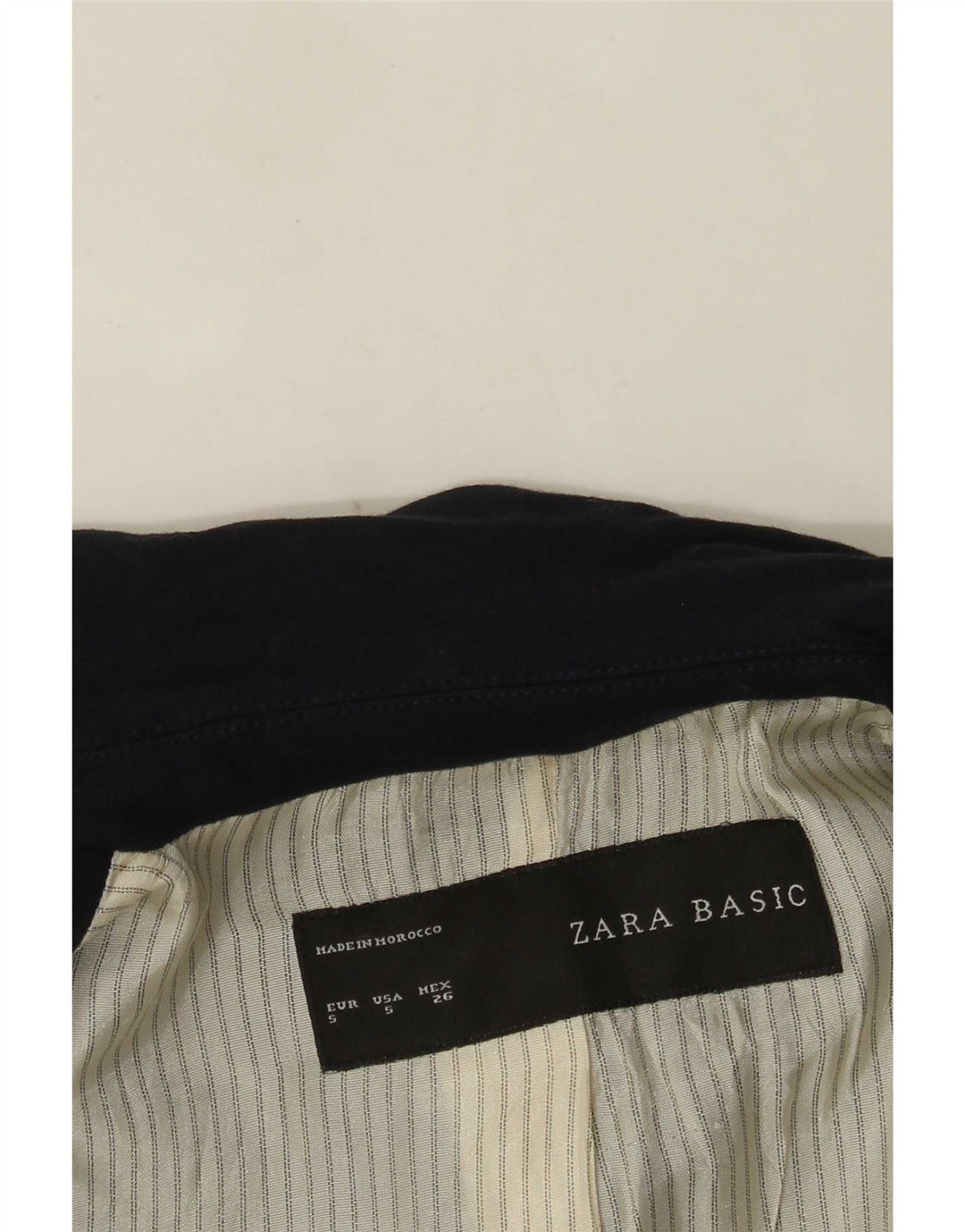 Zara Dame 1 Knap Blazer Jacket UK 10 Small Navy Blue