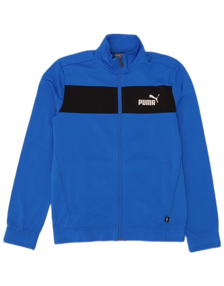 Puma Træningsdragt Topjakke til drenge 13-14 år Blå Colourblock Polyester
