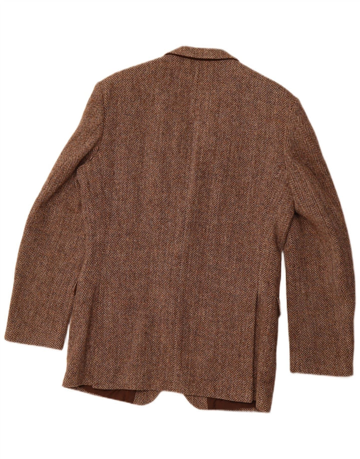 ST MICHAEL Herre 2-knaps blazerjakke UK 38 Medium brun sildebensuld