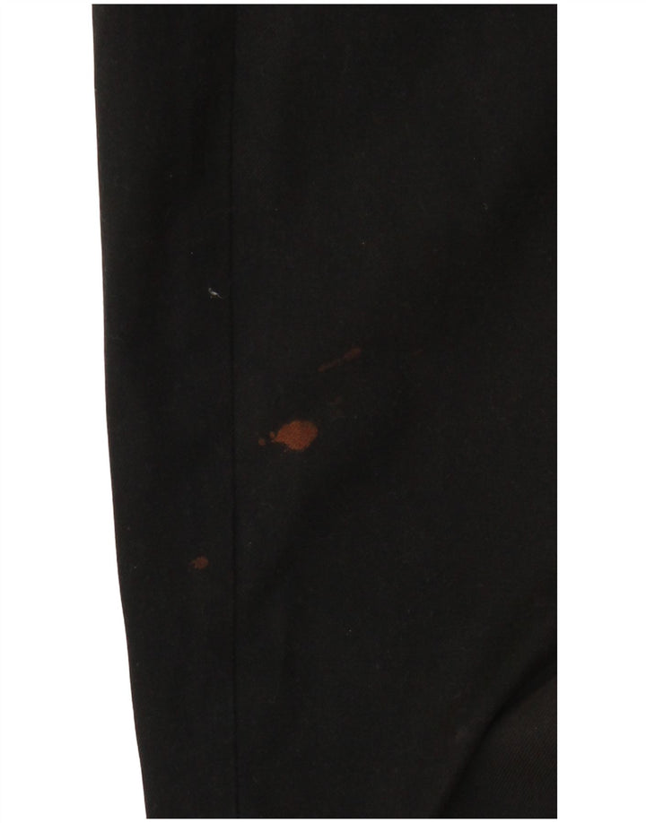 Marks & Spencer Straight Suit bukser til mænd W34 L29 sort bomuld