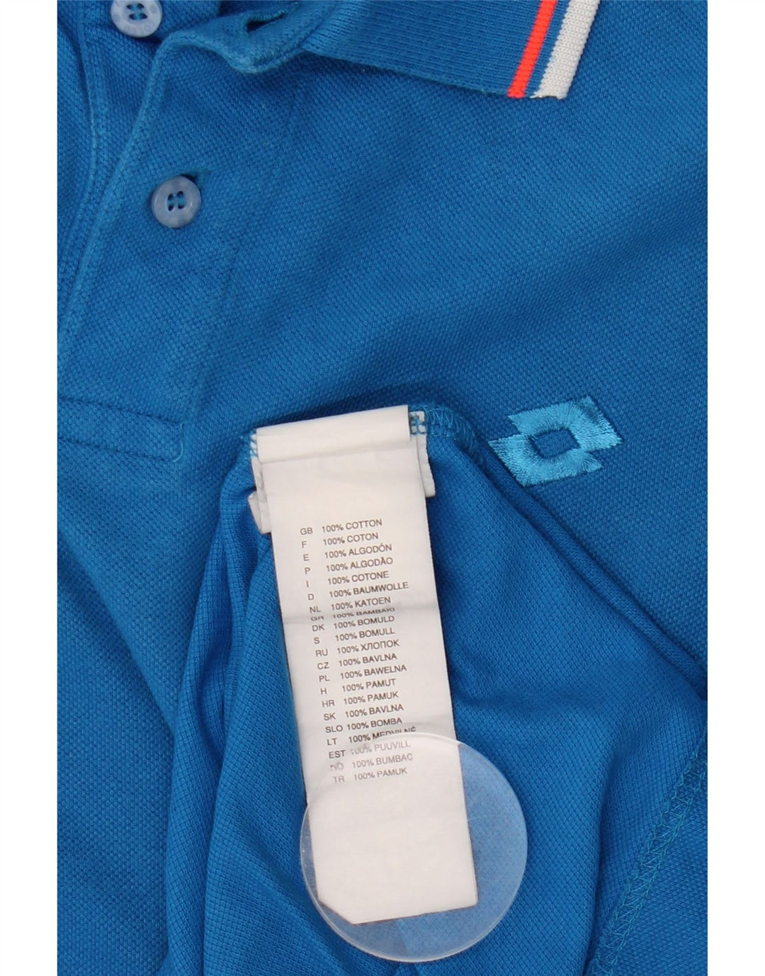 Lotto Herre Polo Shirt Lille Blå Bomuld
