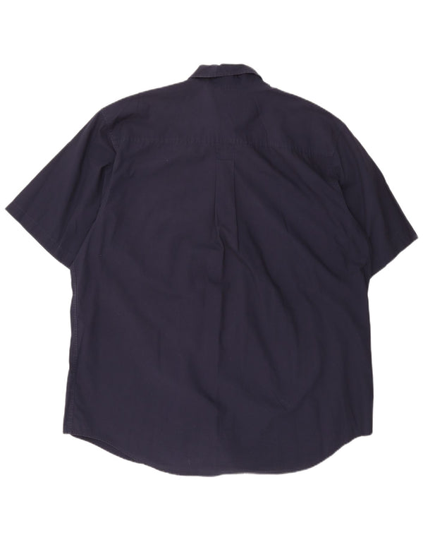 TIMBERLAND Kortærmet herreskjorte 2XL marineblå bomuld