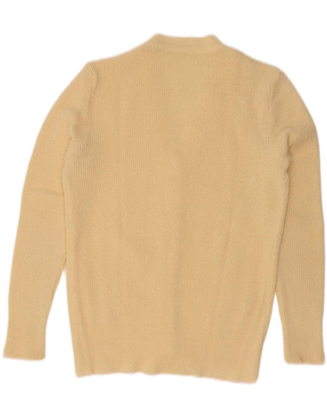 Vintage dame cardigan sweater UK 12 Medium Yellow