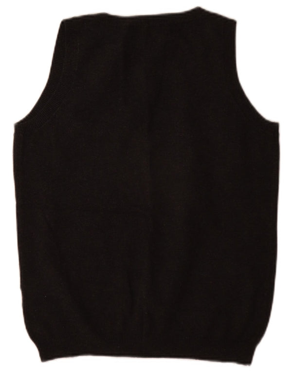 Zara Dame Vest Tank Top UK 14 Stor Grå Bomuld
