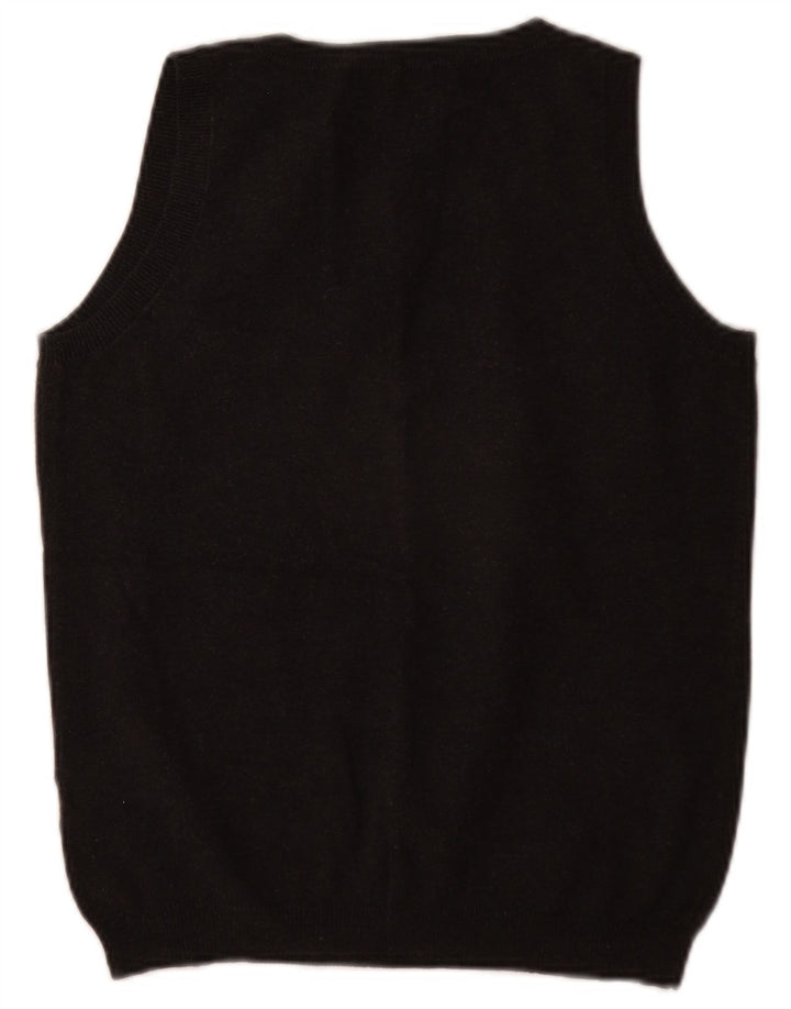 Zara Dame Vest Tank Top UK 14 Stor Grå Bomuld