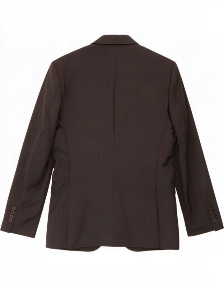 Hugo Boss Herre 2-knaps blazerjakke EU 48 Medium Sort Uld