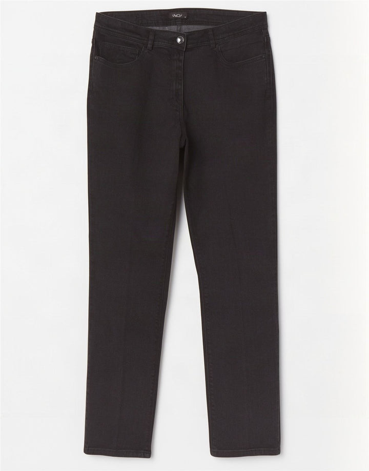 M&Co Dame Slim Jeans UK 12 Medium W32 L30 Sort