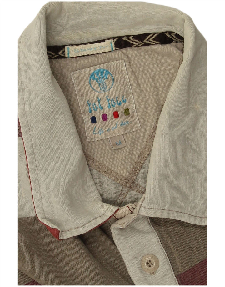 Fat Face Herre Polo Shirt Medium Flerfarvet Stribet Bomuld