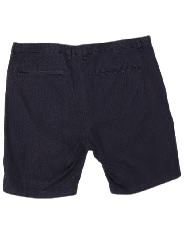 Calvin Klein Mens Chino Shorts W36 Large  Navy Blue Check