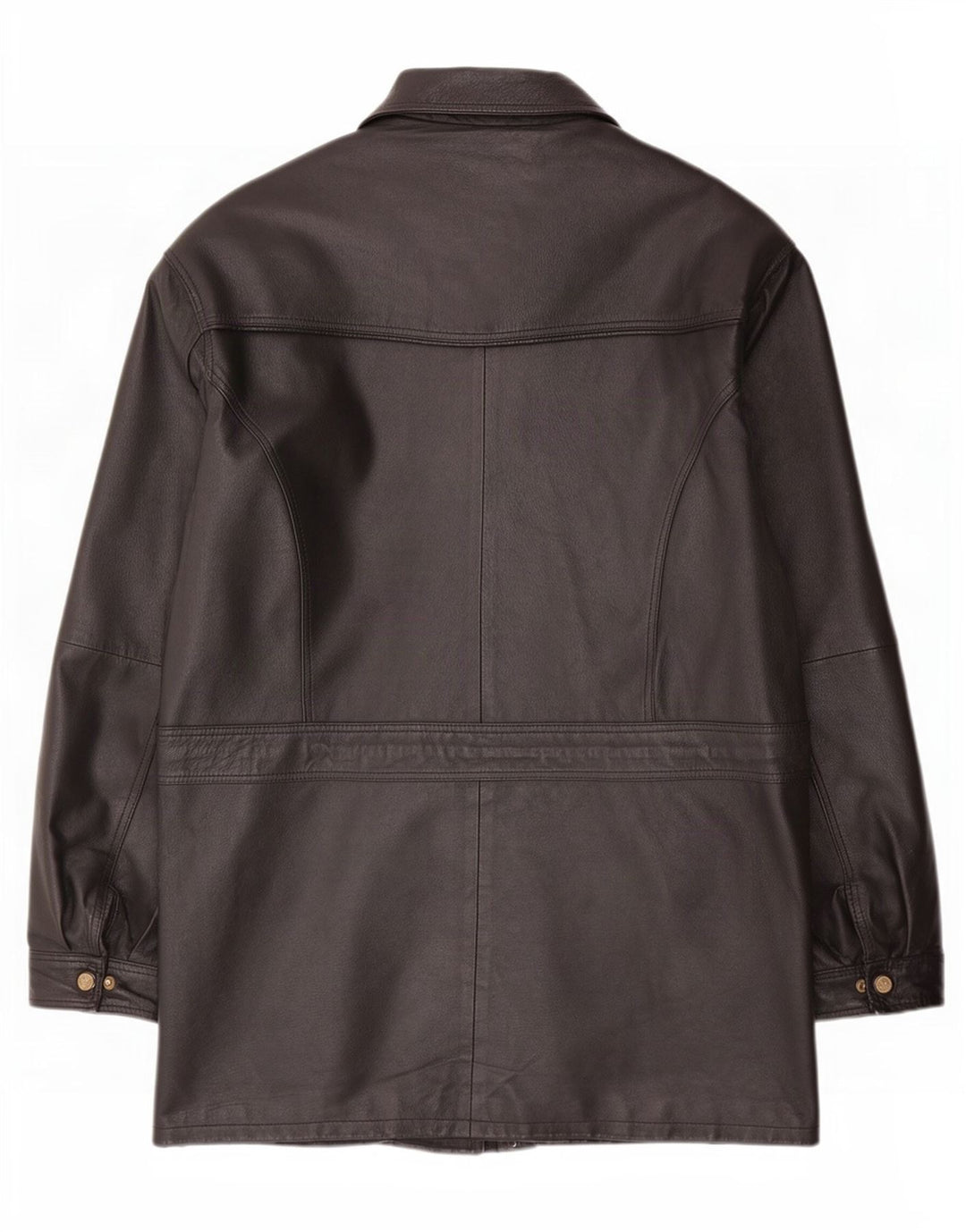 Vintage Sherpa læderfrakke til mænd UK 44 2XL Sort
