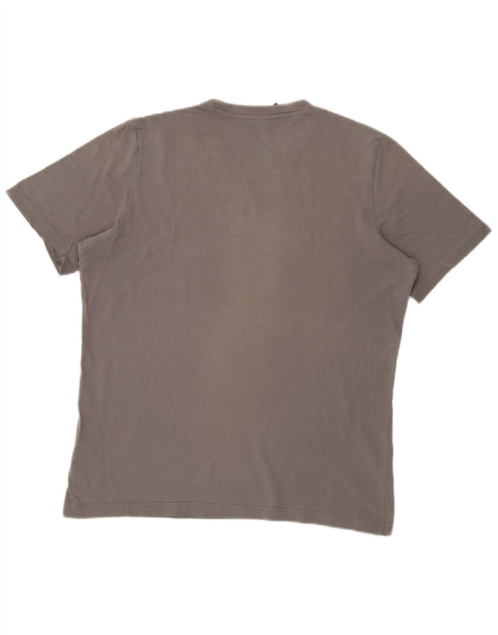 Adidas T-shirt top mellem grå bomuld til mænd