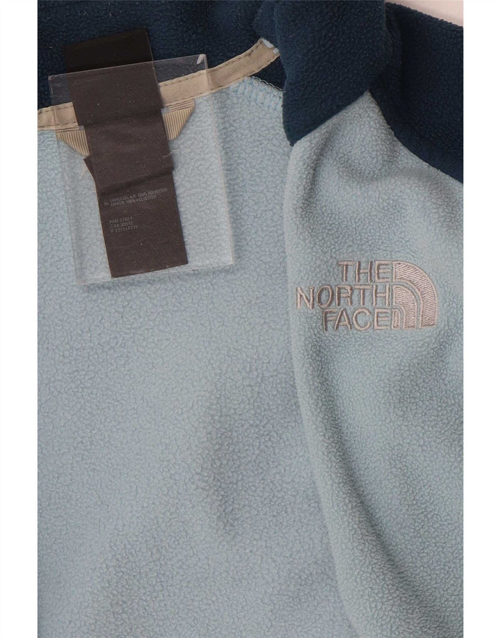 The North Face Dame Liner Fleece Jacket UK 10 Small Blue Colourblock