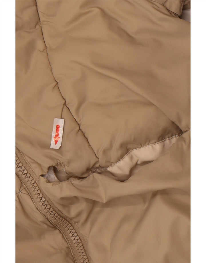 Zara Polstret hættejakke til piger 11-12 år Beige polyester