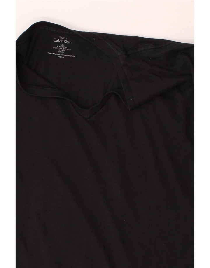 CALVIN KLEIN Mens T-Shirt Top Large Black Vintage Calvin Klein and Second-Hand Calvin Klein from Messina Hembry 