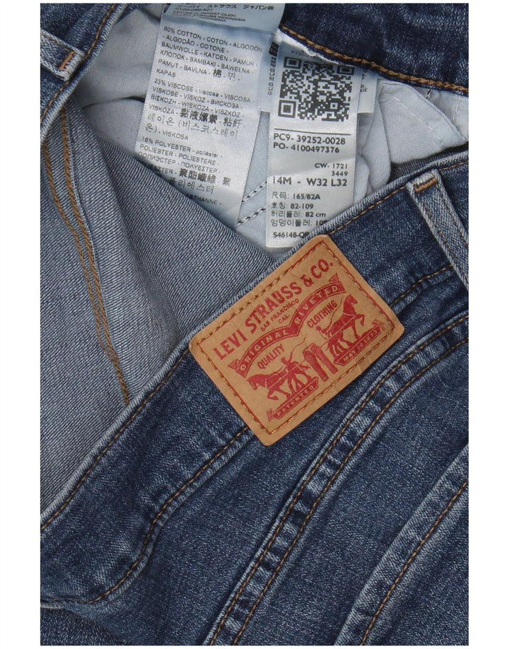 Levi's Dame Classic Bootcut Jeans US 14 XL W32 L32 Blå Bomuld