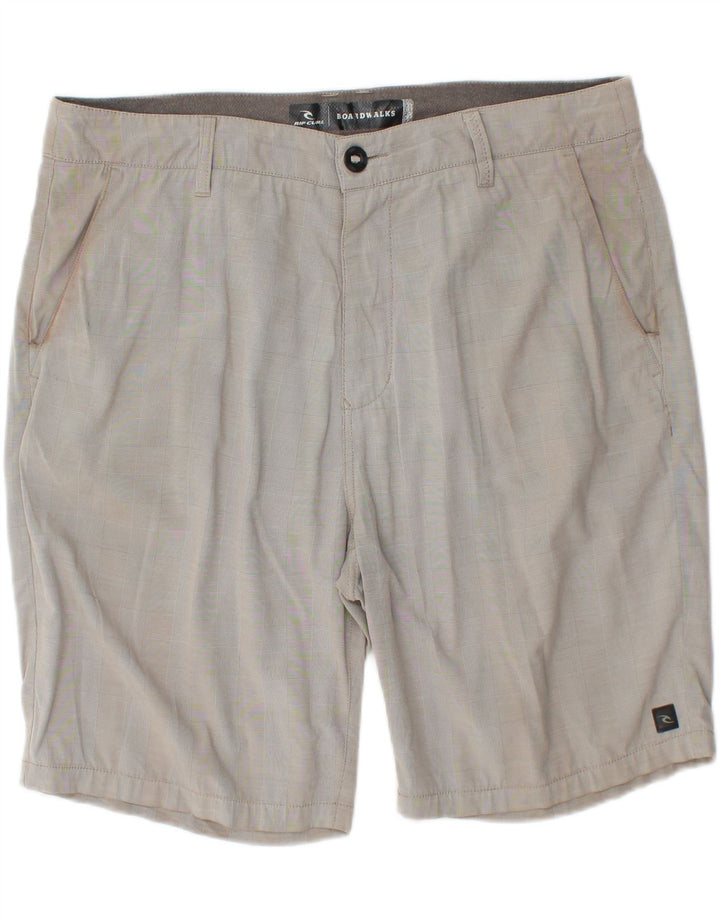 RIP CURL Chino Shorts til mænd W38 XL Grå ternet