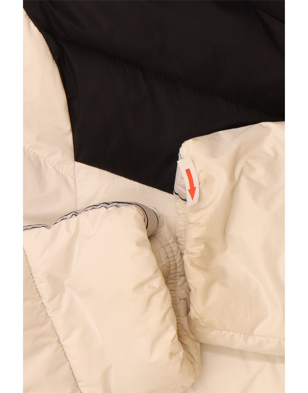 Champion Dame grafisk polstret jakke UK 16 Large White Colourblock
