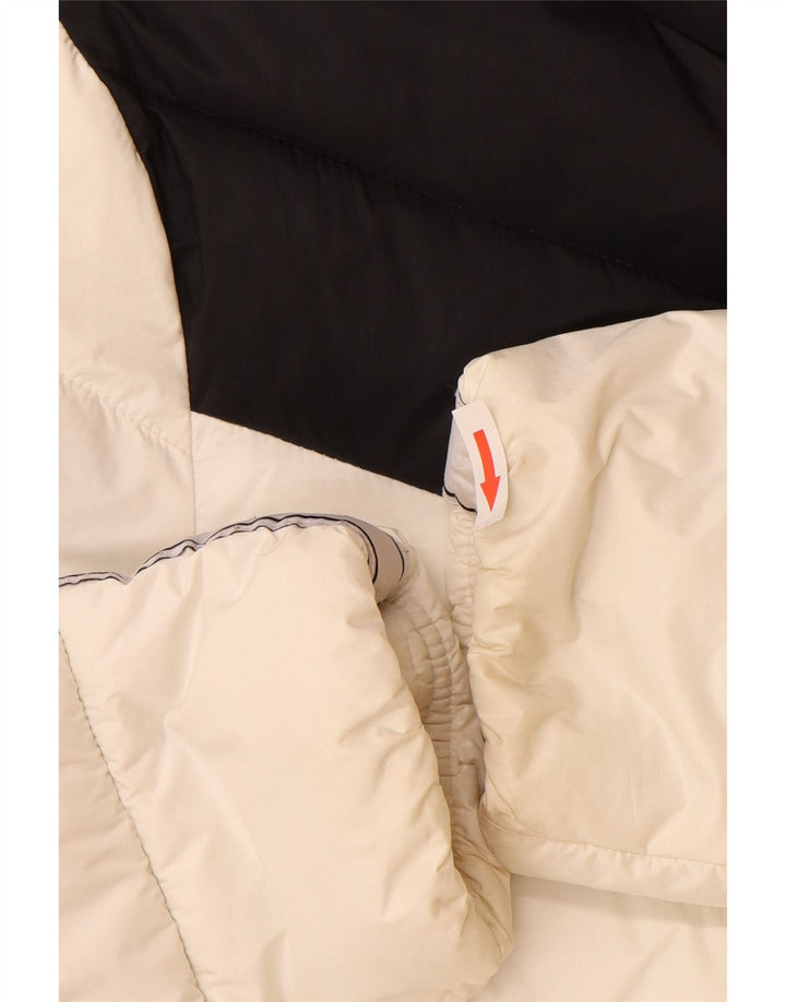 Champion Dame grafisk polstret jakke UK 16 Large White Colourblock