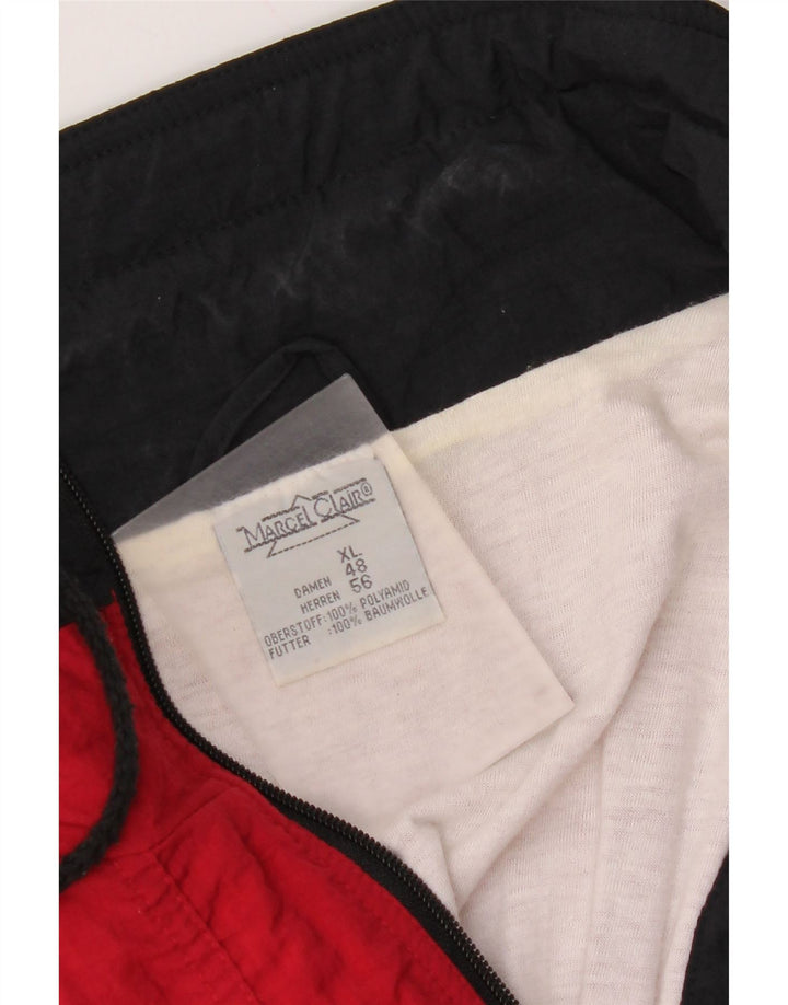 Marcel Clair Herre Anorak Jacket UK 42 XL Rød Colourblock Polyamid