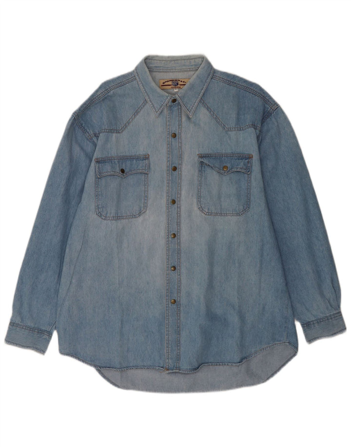 Brandon & C Herre Denim Shirt XL Blå Bomuld