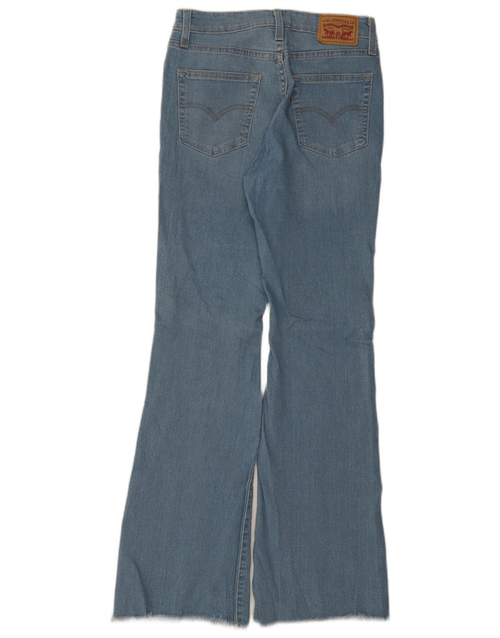LEVI'S Dame 724 Flared Jeans W28 L32 Blå Bomuld