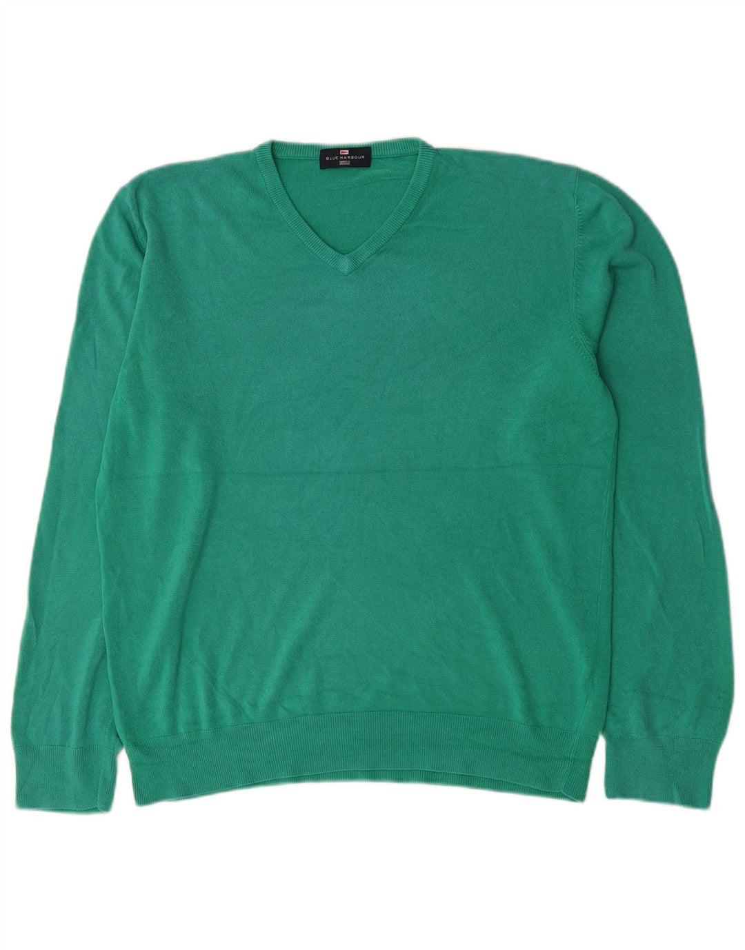 Marks & Spencer Herre Blue Harbor V-hals sweater Stor grøn